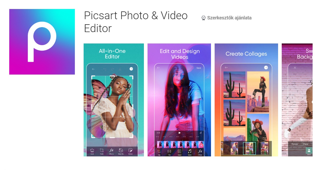 Picsart képszerkesztő app